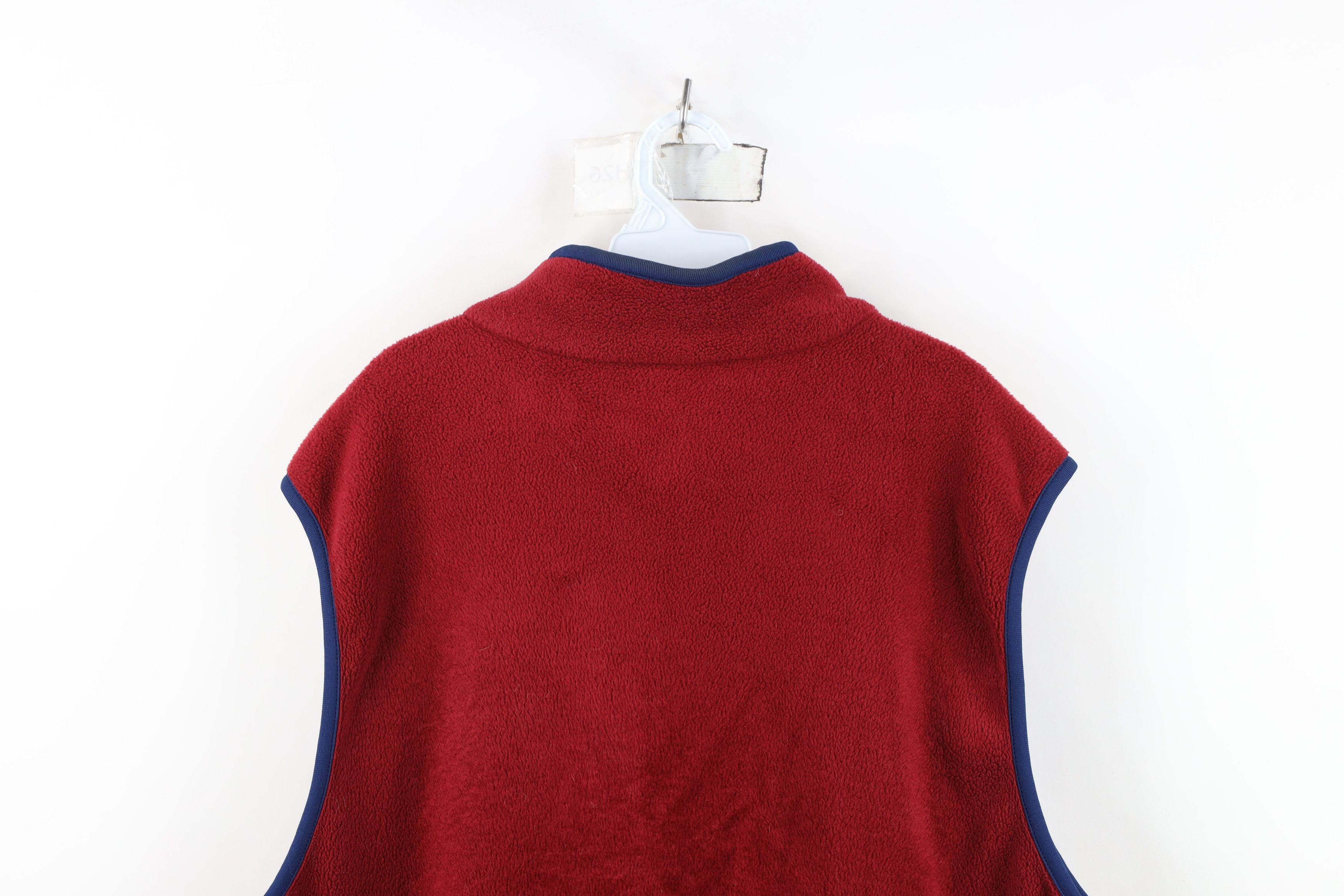 Lands' End Vintage 90s Lands End Fleece Full Zip Vest Jacket Red Size US XL / EU 56 / 4 - 11 Thumbnail