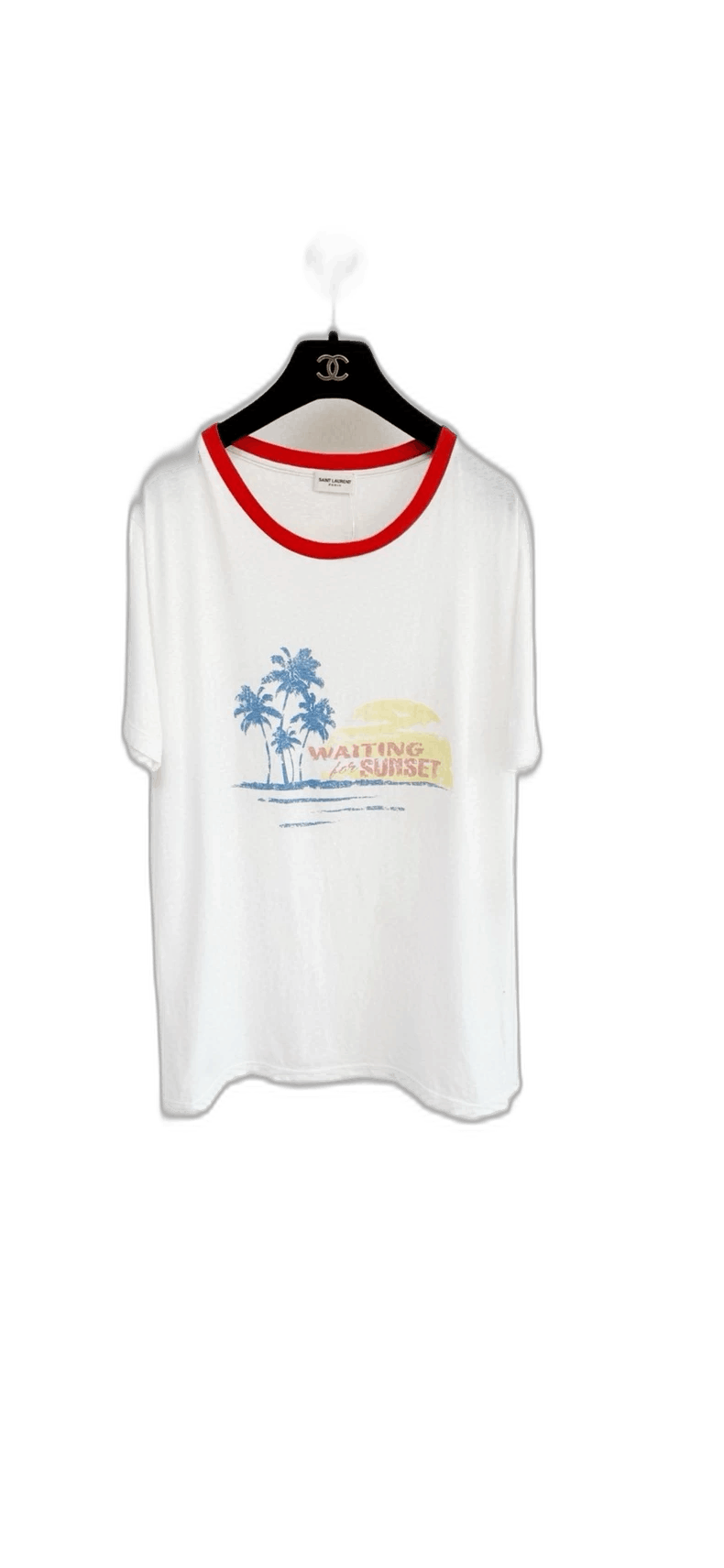 Saint Laurent Paris Saint Laurent Short Sleeve Graphic T-Shirt Size S / US 4 / IT 40 - 1 Thumbnail