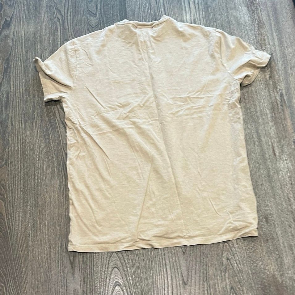 Lacoste Lacoste Mens T-Shirt Short Sleeve Crewneck Cotton Tan Size L Size US L / EU 52-54 / 3 - 3 Thumbnail