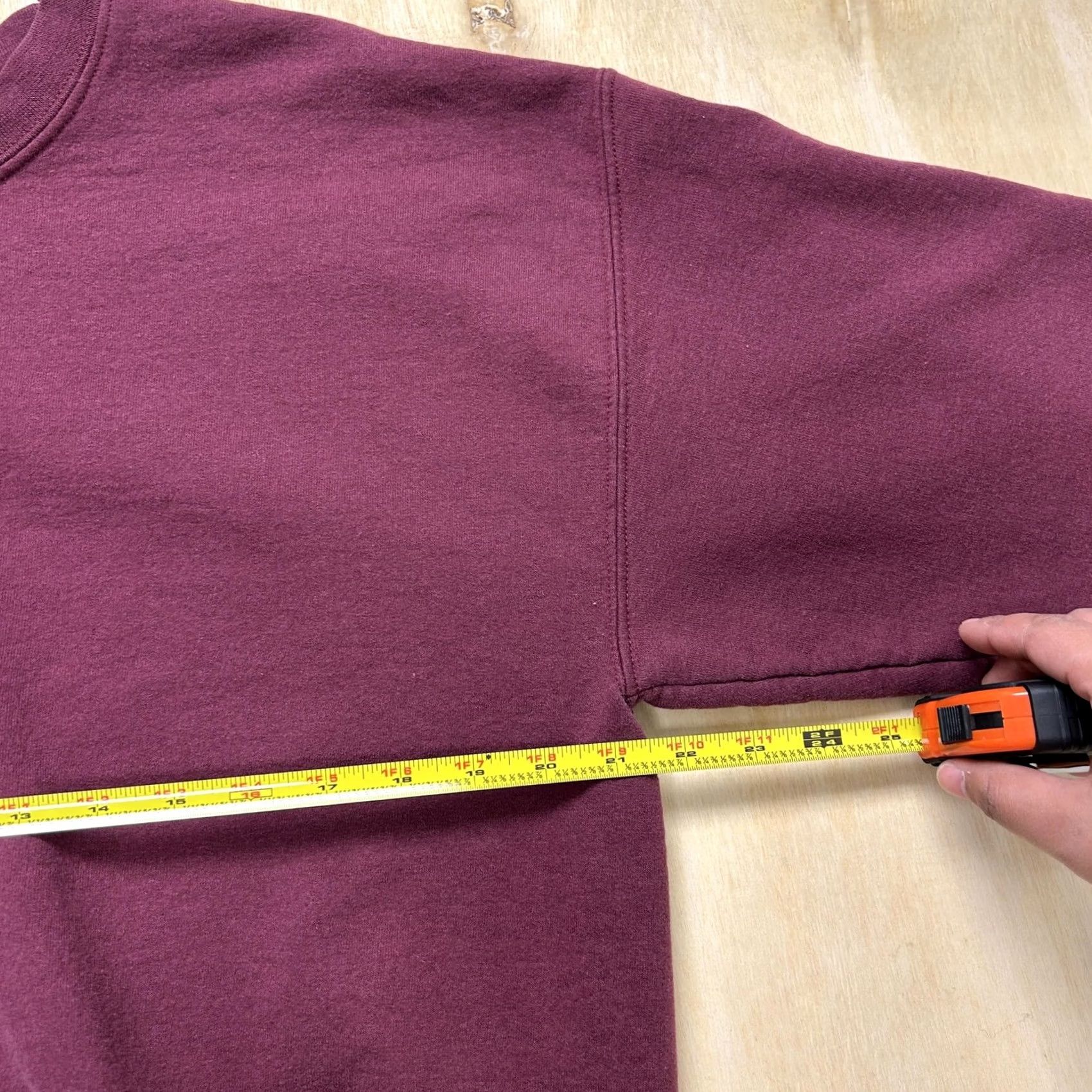Vintage Vintage Sweatshirt Mens Large Purple Fleece Crewneck Pullover Solid Casual Blank Size US L / EU 52-54 / 3 - 4 Thumbnail