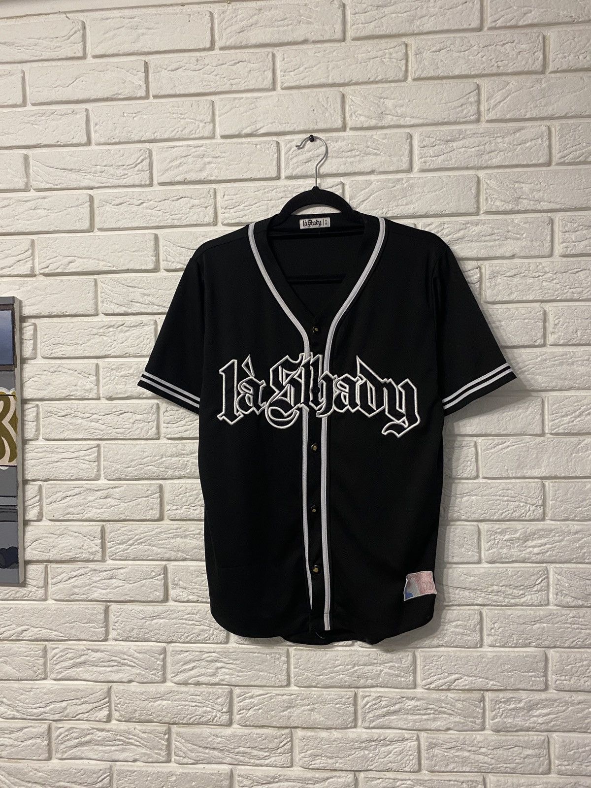 Eminem × Rap Tees × Vintage Vintage Eminem La Shady MLB Jersey Shirt Size US M / EU 48-50 / 2 - 1 Thumbnail