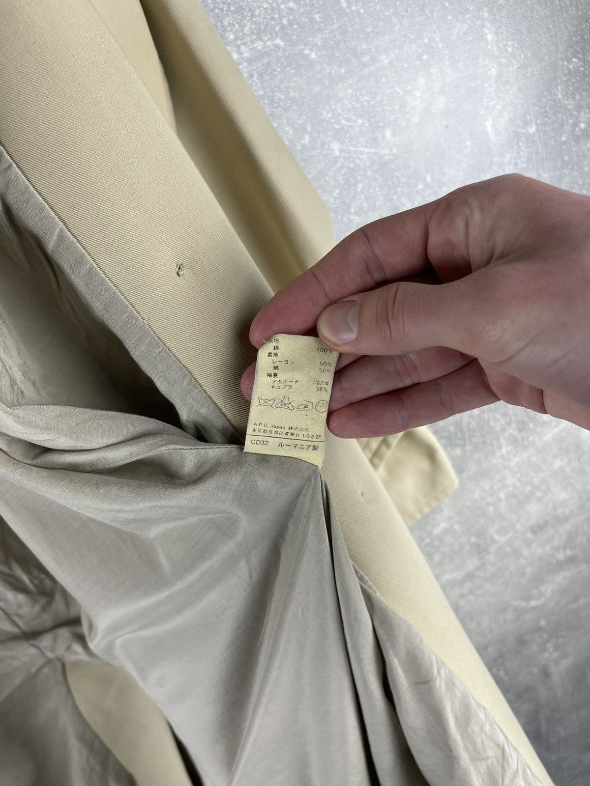 A.P.C. A.P.C. Classic Cotton Trench Coat Beige Double Breasted Size S / US 4 / IT 40 - 16 Thumbnail