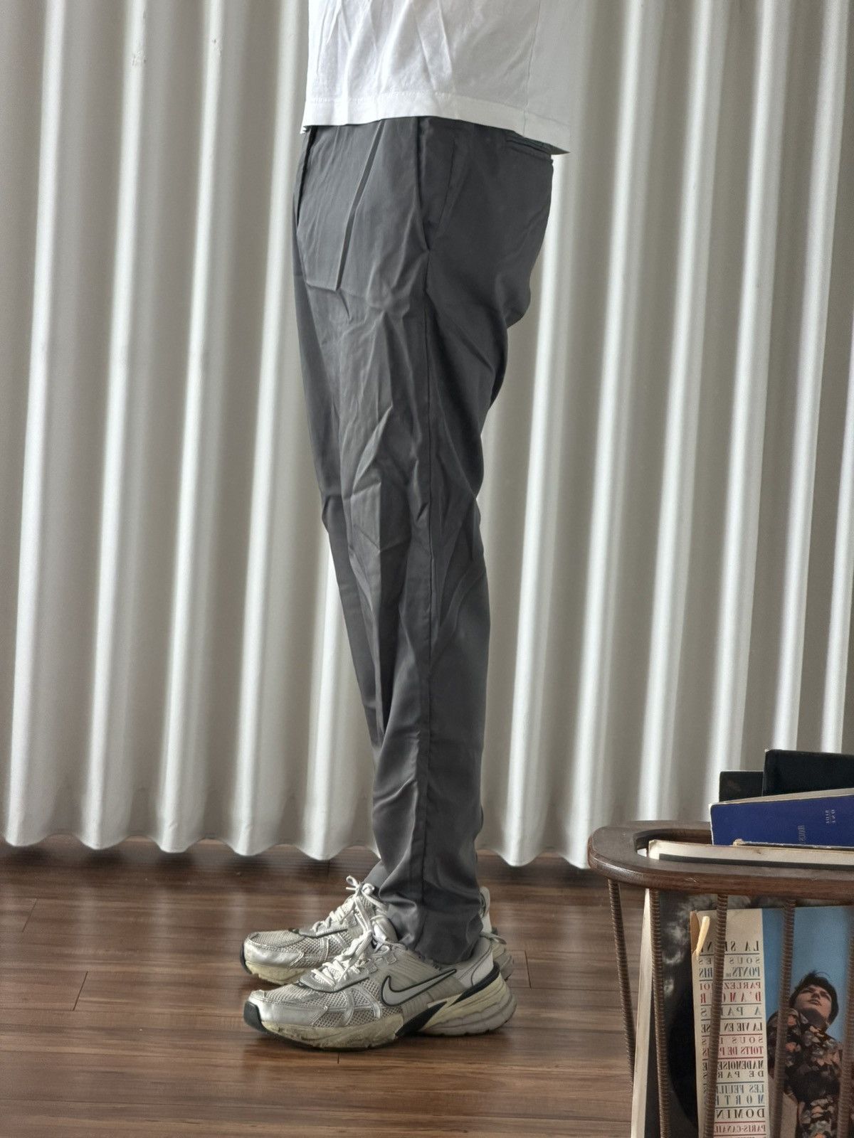 Cos COS Grey Elastic Waist Trousers (Size 33) Size US 30 / EU 46 - 2 Thumbnail