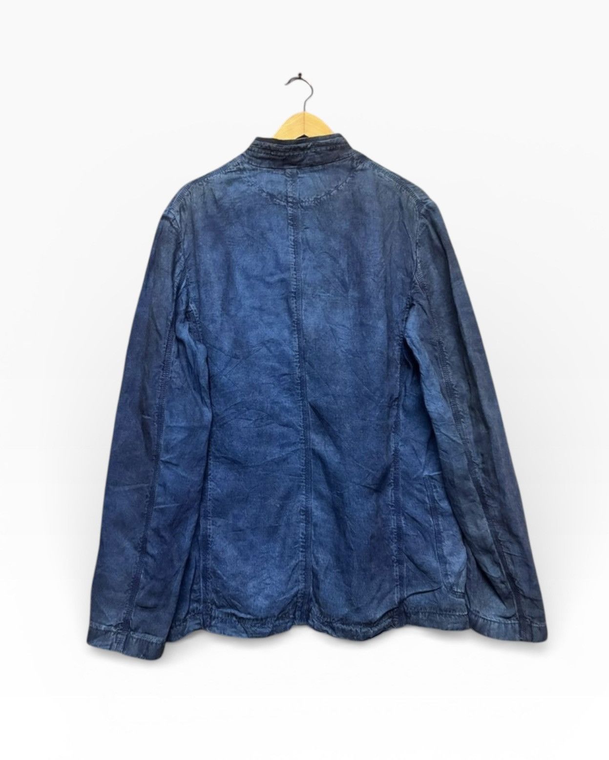 Armani Collezioni Authentic🔥Armani Collezioni Indigo Dyed Buttoned Casual Size US M / EU 48-50 / 2 - 2 Thumbnail