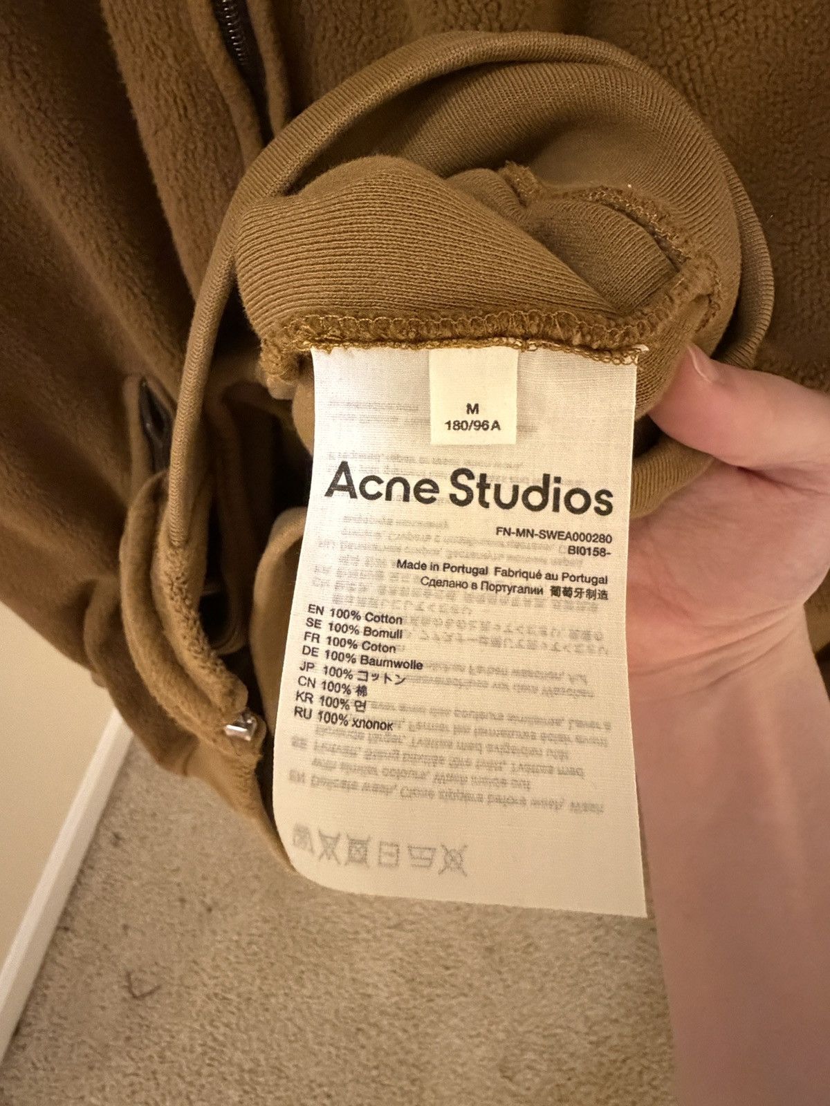 Acne Studios Acne studios brown fleece jacket Size US L / EU 52-54 / 3 - 5 Thumbnail