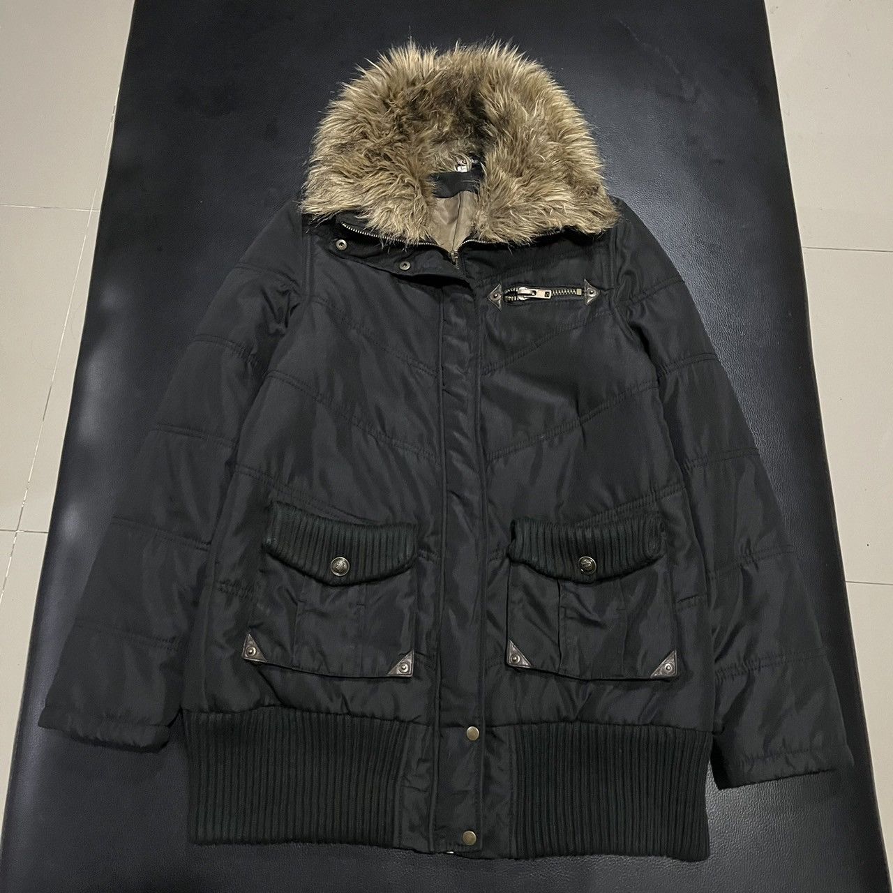 If Six Was Nine Elencare due Y2K Avant Garde If6was9 Style Faux Fur Jacket Size US L / EU 52-54 / 3 - 1 Thumbnail
