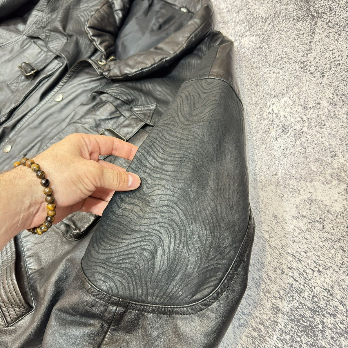 Vintage Made in Korea Leather Jacket M-L size Size US L / EU 52-54 / 3 - 11 Thumbnail