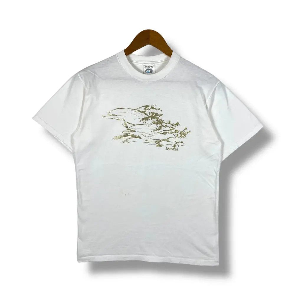 Vintage Vintage LASSEN HAWAII Dolphins Artwork Graphic Tee Shirt Size US M / EU 48-50 / 2 - 1 Thumbnail