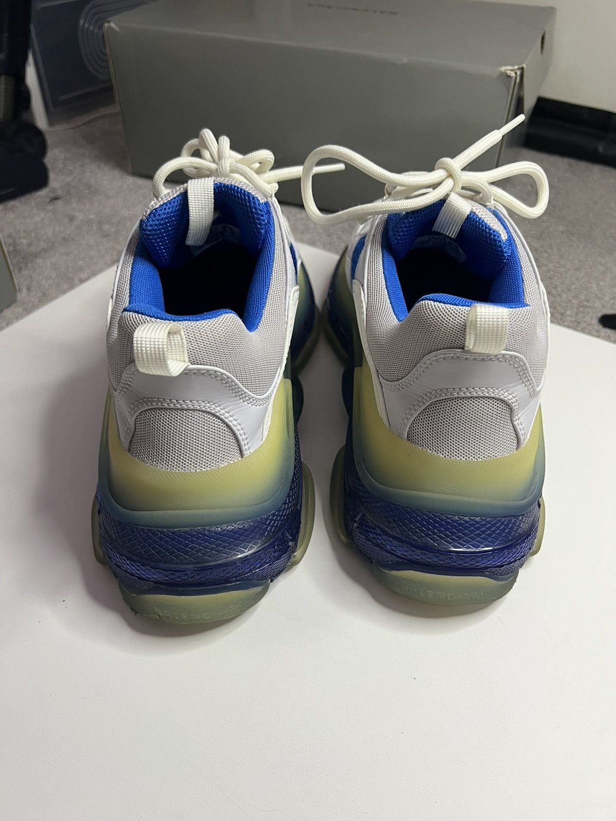 Balenciaga Balenciaga Triple S white/blue Size US 9 / EU 42 - 5 Thumbnail