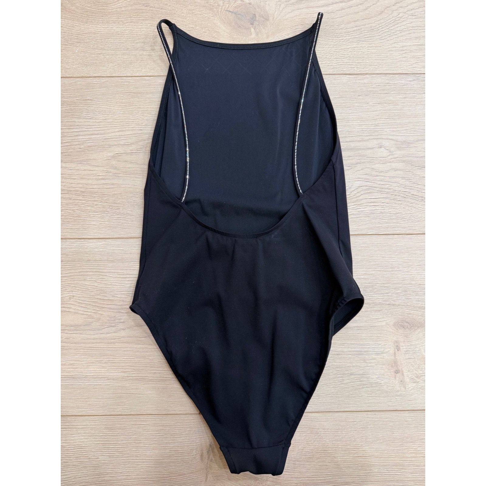 Chanel Chanel 23C Black Crystal CC Logo One Piece Swimsuit 38 Size S / US 4 / IT 40 - 11 Thumbnail