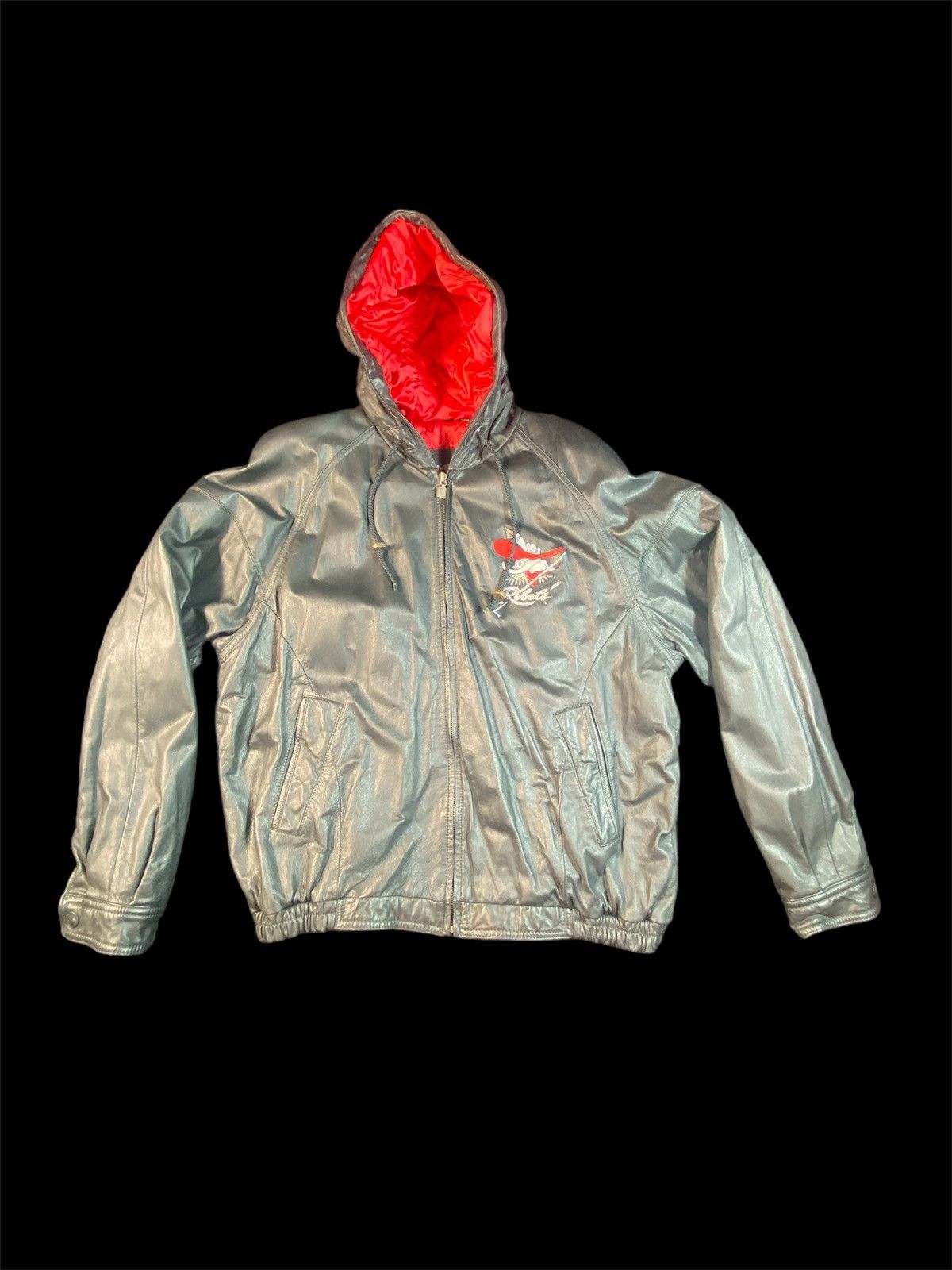 Mirage × Vintage VTG 90s Vintage Mirage First String Leather UNLV Bomber Size US L / EU 52-54 / 3 - 1 Thumbnail
