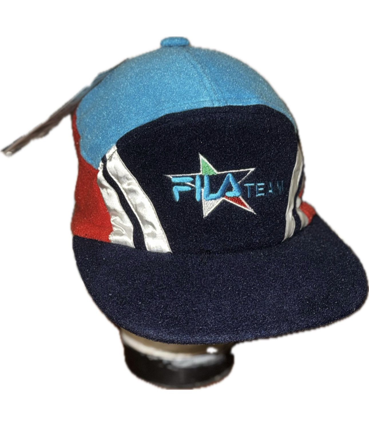 Fila Vintage 90s FILA "Ski Team Italia" Fleece 5-Panel Hat (RARE) Size 38 - 1 Thumbnail