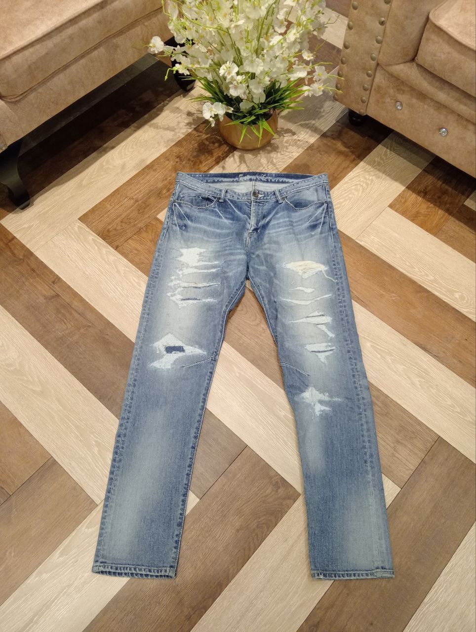 GOSTAR DE FUGA JAPAN STRETCH DISTRESSED JEANS