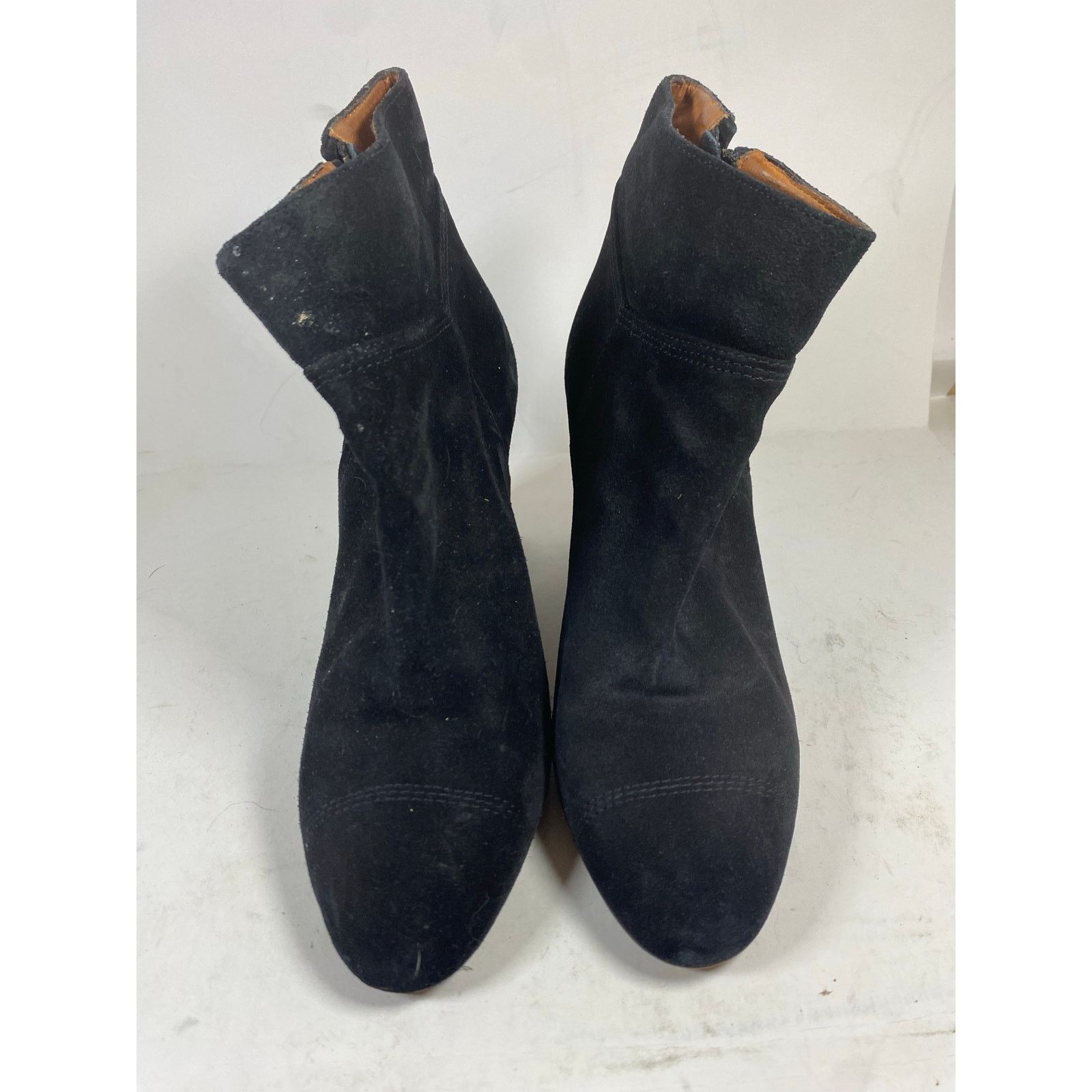 Lanvin Lavin Black Low Ankle Wedge Suede Bootie 8.5W Size US 8.5 / IT 38.5 - 1 Thumbnail