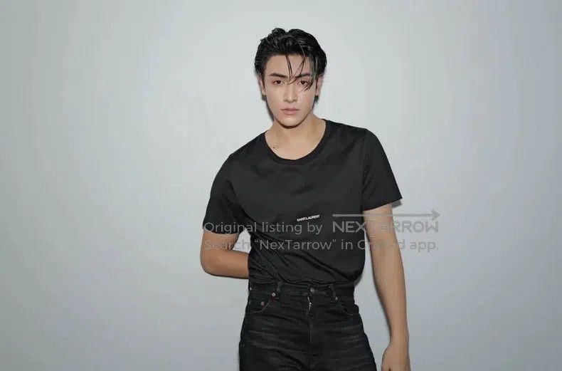 Saint Laurent Paris Saint Laurent Paris Black Brand Logo Pattern Slogan Short Size US L / EU 52-54 / 3 - 6 Thumbnail