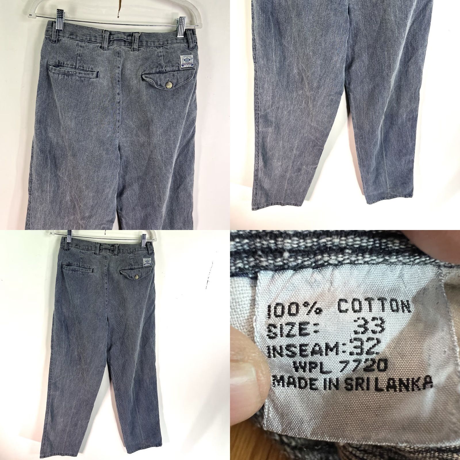 Vintage Vintage JJ Cochran Mens Jeans Sz 33 High Rise Straight Fit Denim 80s Raw Washed Blue Size US 33 - 8 Thumbnail
