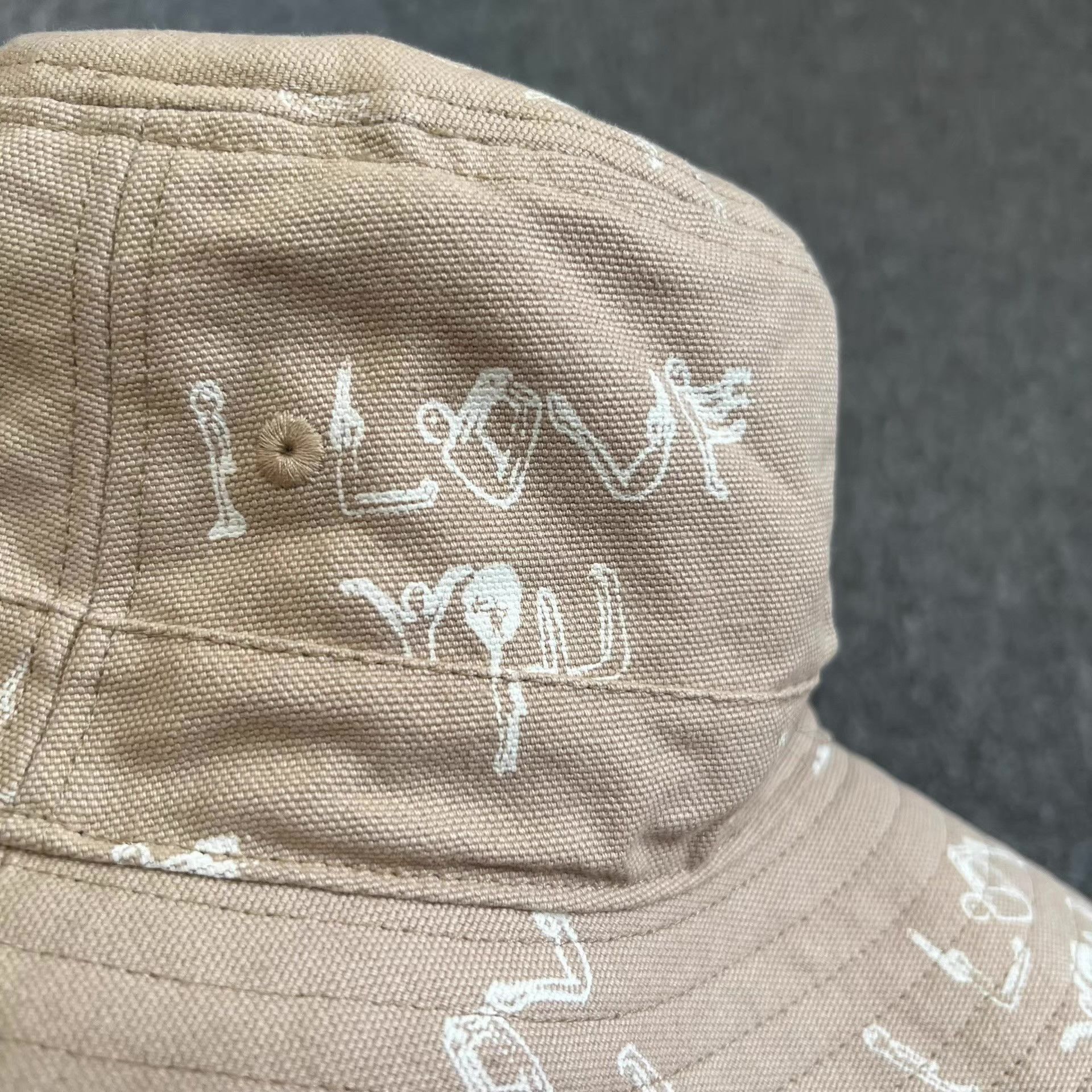 Fucking Awesome Fucking Awesome I Love You Bucket Hat Q7 Size ONE SIZE - 4 Thumbnail