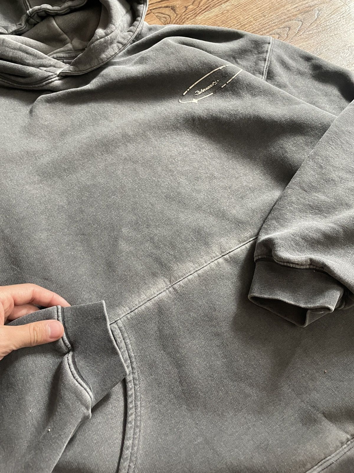 Other Vintage Streetwear Archival Avant Garde Stone Washed Hoodie Size US M / EU 48-50 / 2 - 7 Thumbnail