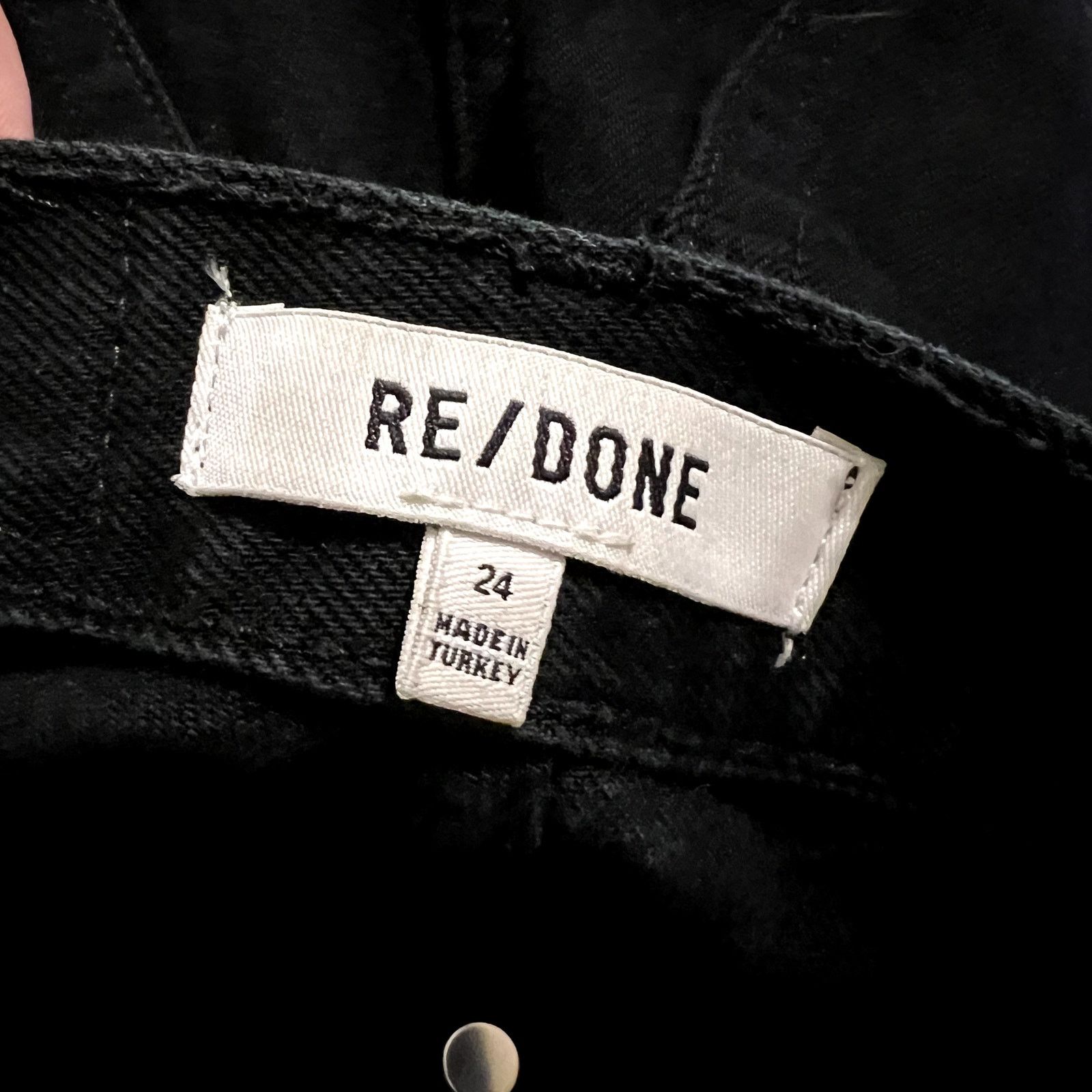 RE/DONE RE/DONE Originals 70s Bootcut jeans in Jet Black size 24 Size 24" / US 00 / IT 34 - 5 Thumbnail