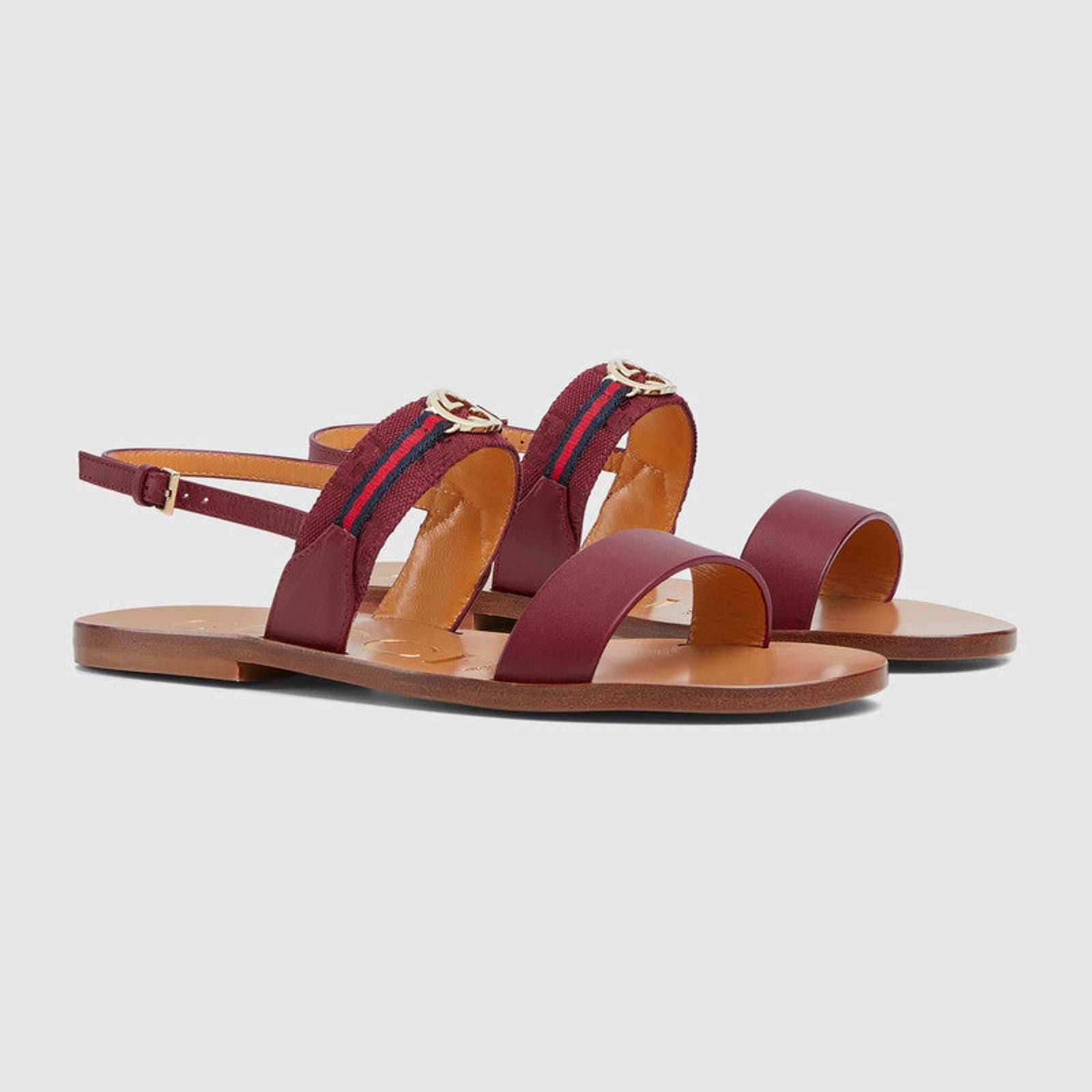 Gucci Gucci Interlocking G Web Sandals Size US 7.5 / IT 37.5 - 2 Thumbnail