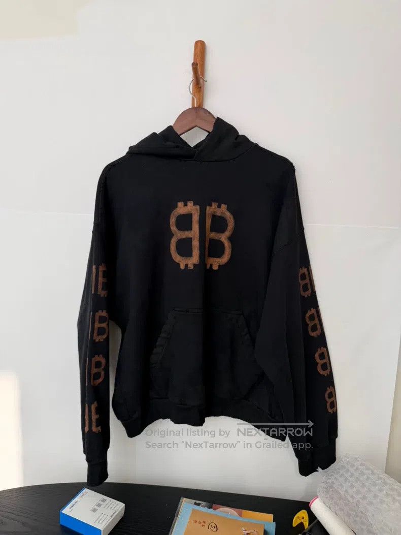 Balenciaga Balenciaga Black Hooded Sweatshirt Size US XS / EU 42 / 0 - 1 Thumbnail