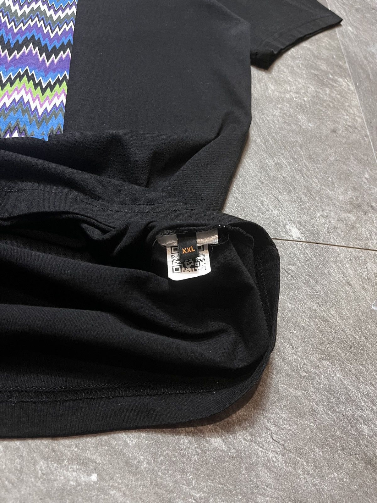 Missoni Missoni Black T Shirt Top Zig Zag BlackDezign Vintage Size US L / EU 52-54 / 3 - 5 Thumbnail
