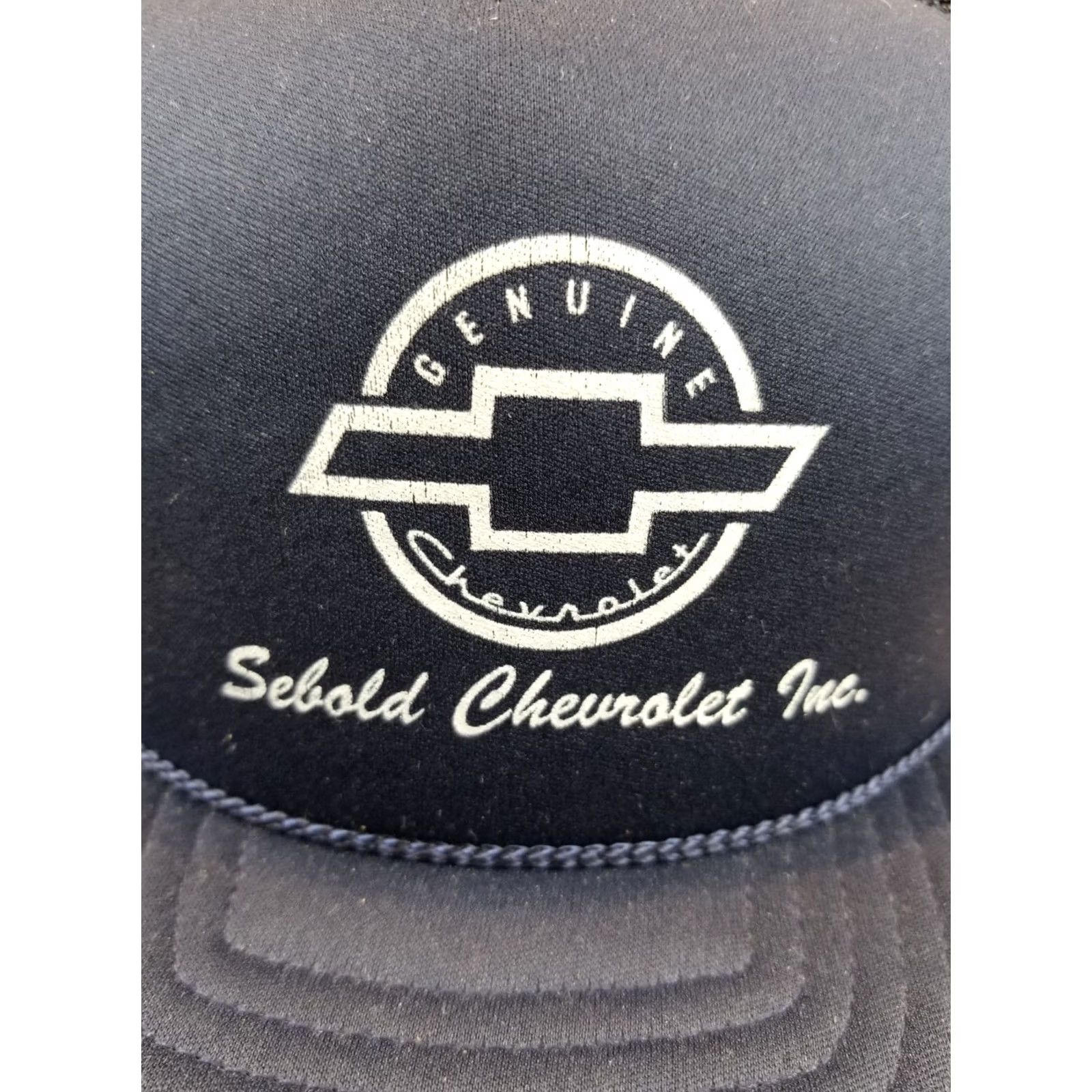 Vintage VINTAGE 80' CHEVY SEBOLD CHVEROLET NAVY TRUCKER HAT DEADSTOCK Size ONE SIZE - 2 Thumbnail