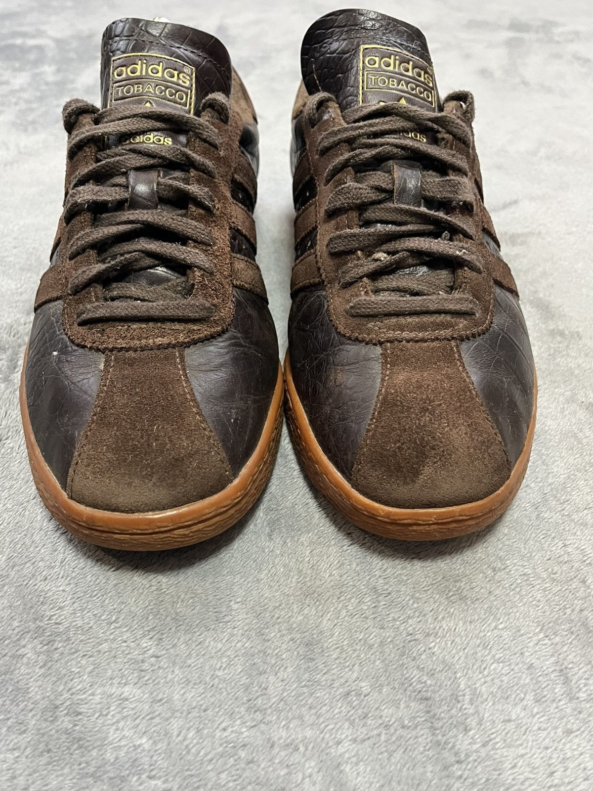 Adidas × Vintage Vintage Adidas Tobacco Leather Brown Low Top Sneakers Y2K Size US 8.5 / EU 41-42 - 4 Thumbnail