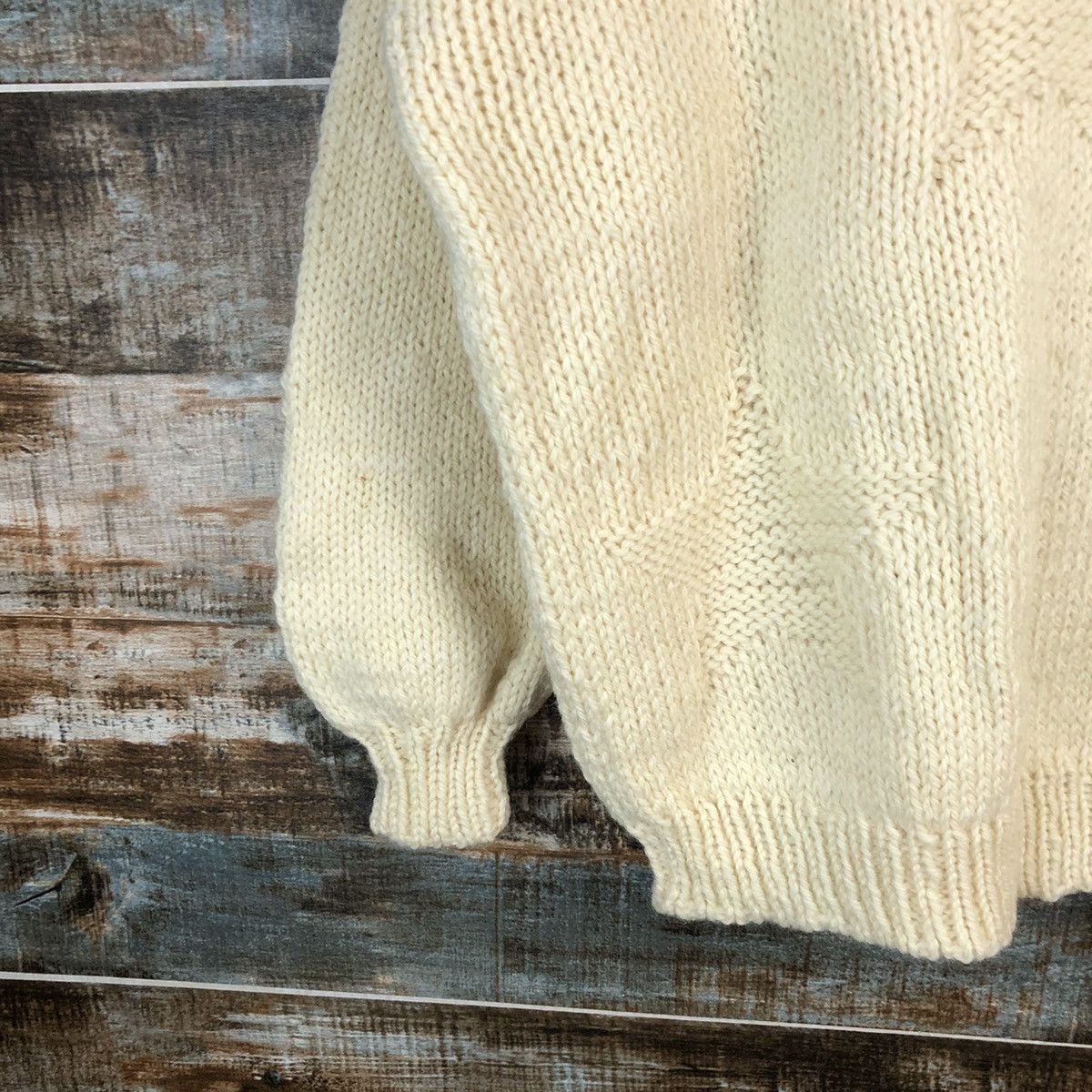 Homespun Knitwear × Japanese Brand Suprite vintage White Knitwear #A1636 Size US M / EU 48-50 / 2 - 7 Thumbnail