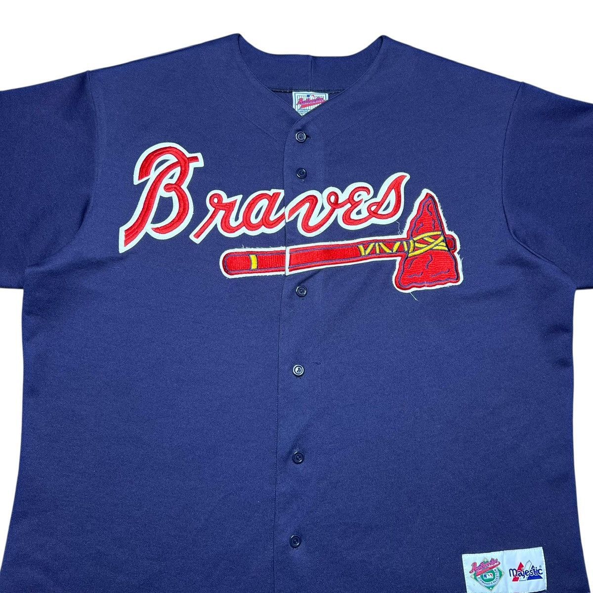 Majestic MLB Atlanta Braves Majestic Diamond Collection Sewn Jersey Size US XL / EU 56 / 4 - 5 Thumbnail