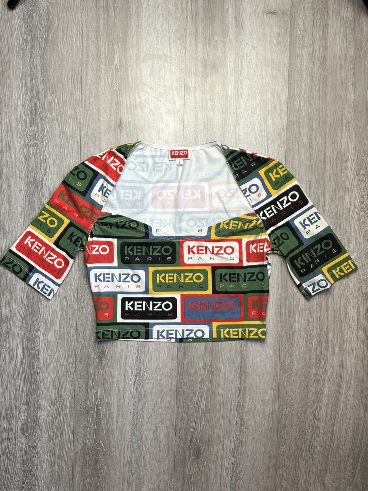 Kenzo Kenzie labels print short top Size S / US 4 / IT 40 - 1 Thumbnail