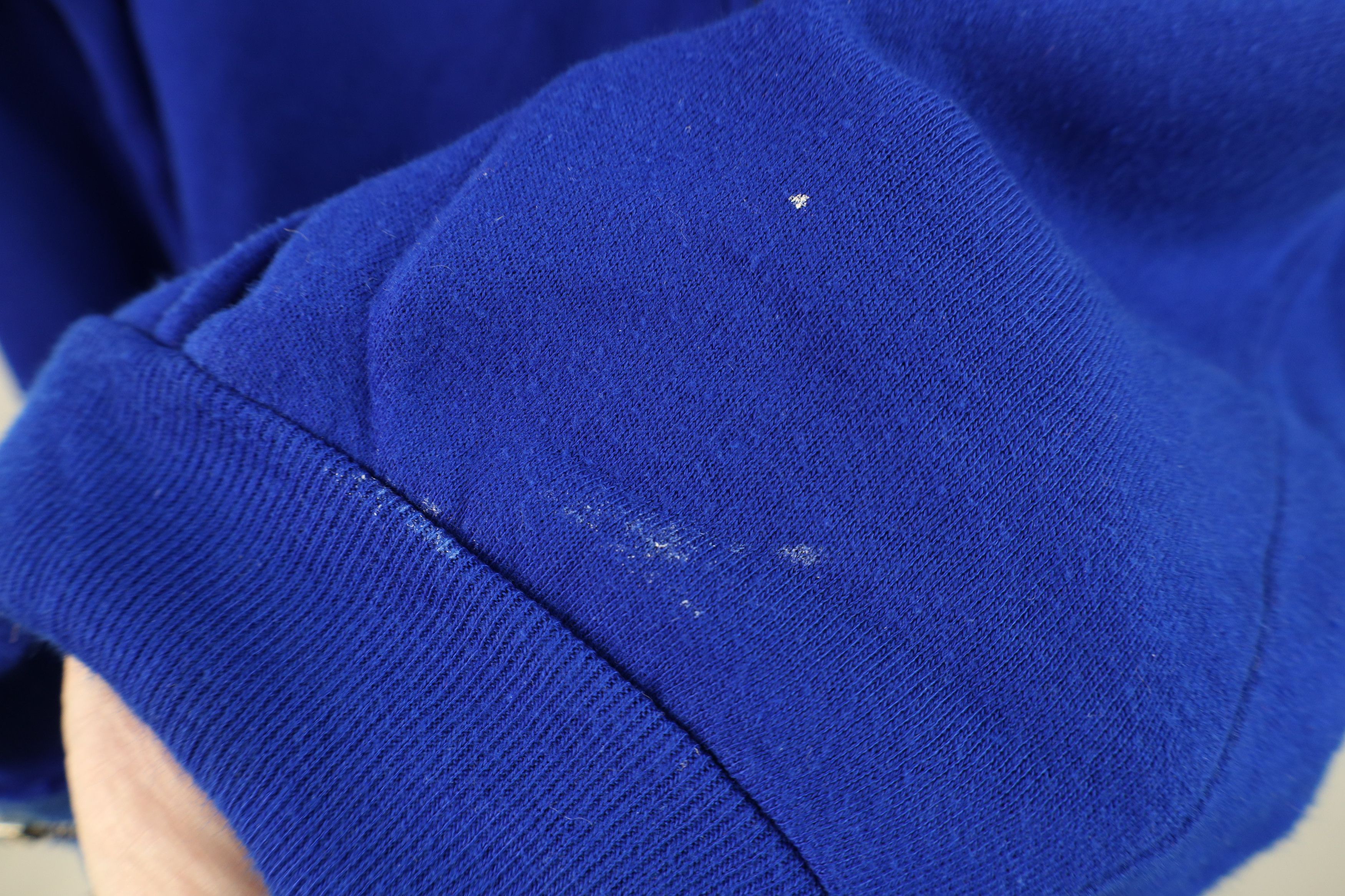 Vintage Vintage 70s Streetwear Blank Full Zip Hoodie Sweatshirt Blue Size US XL / EU 56 / 4 - 4 Thumbnail