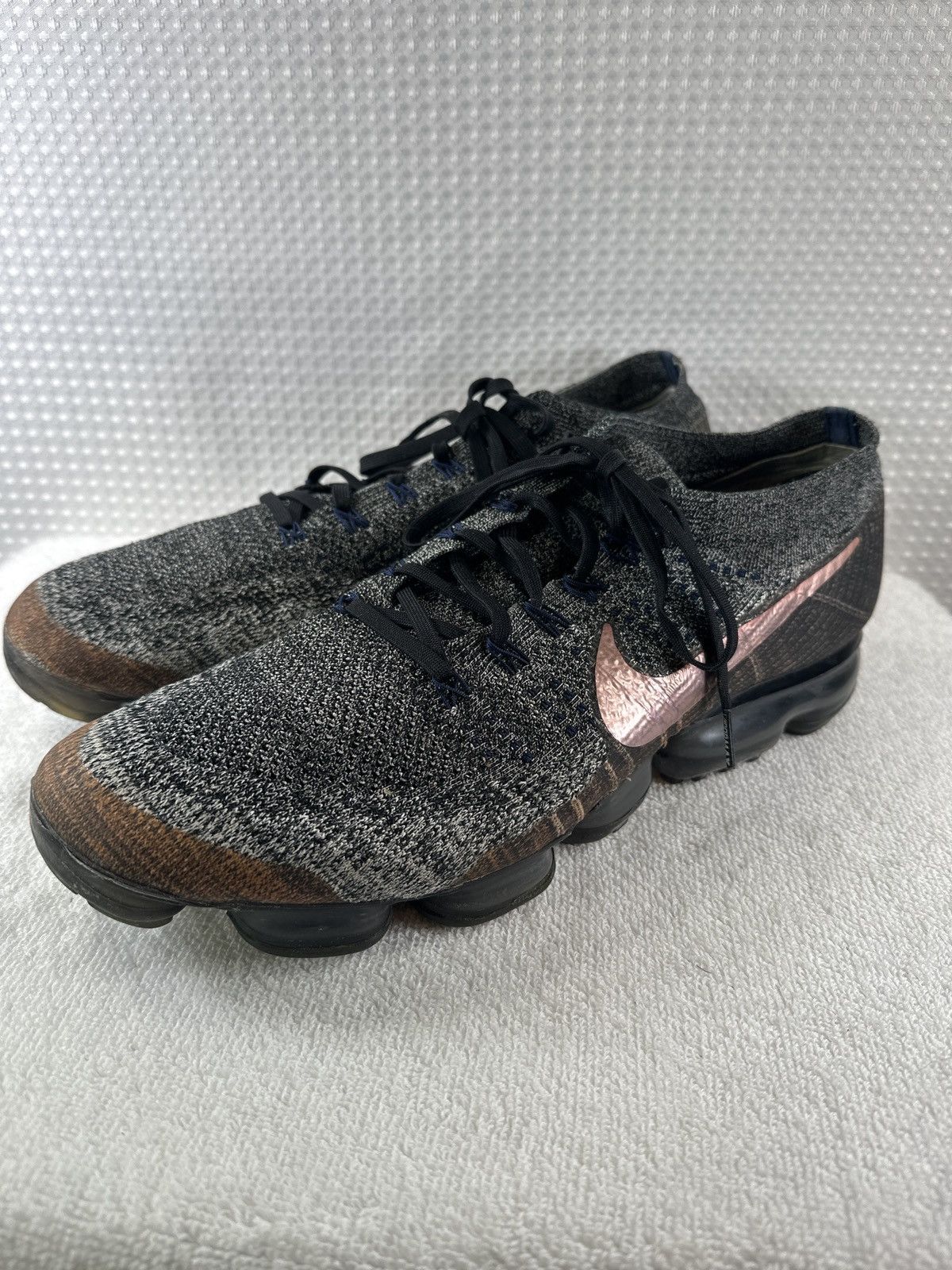 Nike Nike Air VaporMax Flyknit EXPLORER Black Rose Gold Shoes Size US 15 / EU 48 - 2 Thumbnail