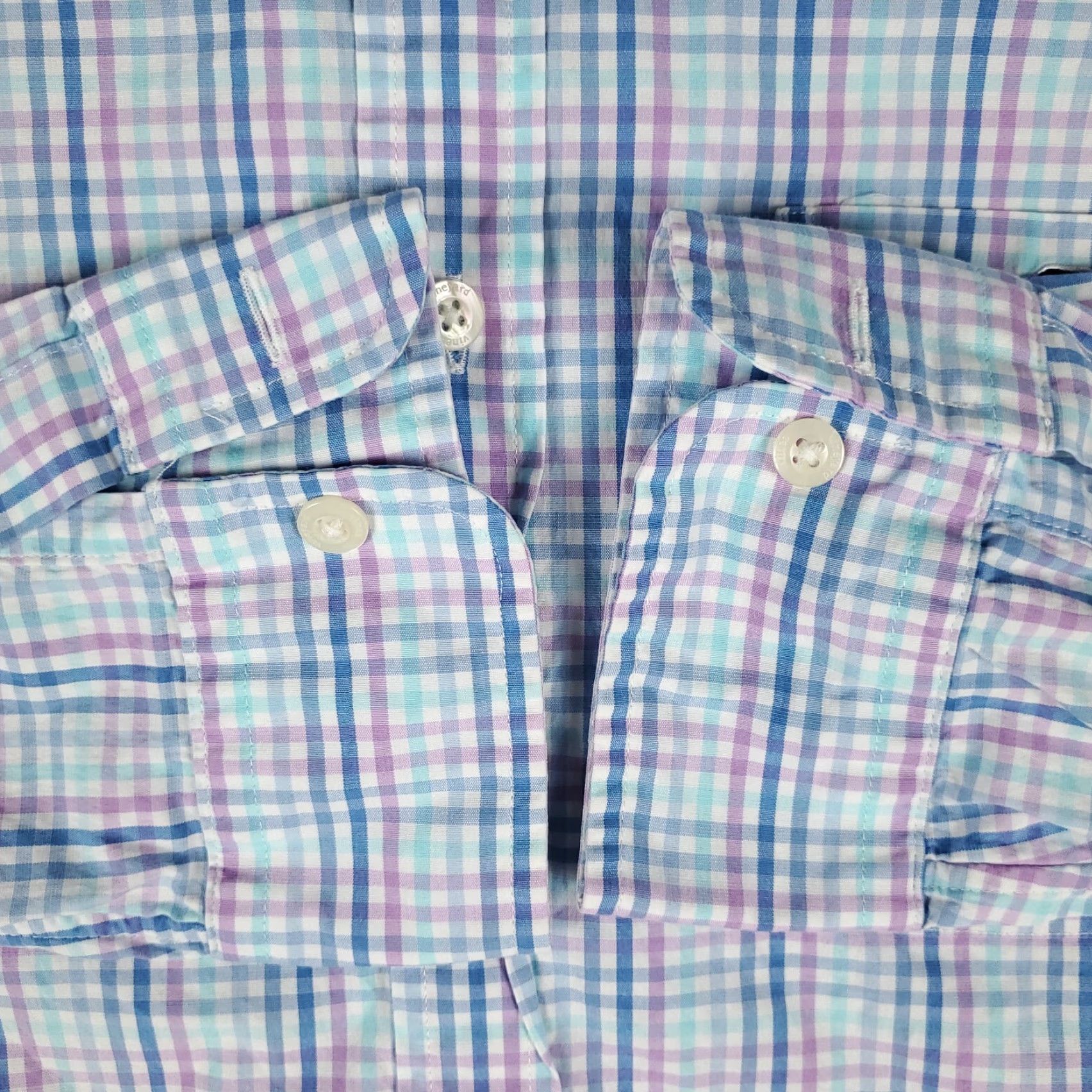 Vineyard Vines VINEYARD VINES Blue Plaid Button-Up Shirt Mens Medium Long Sleeve Casual Preppy Size US M / EU 48-50 / 2 - 5 Thumbnail