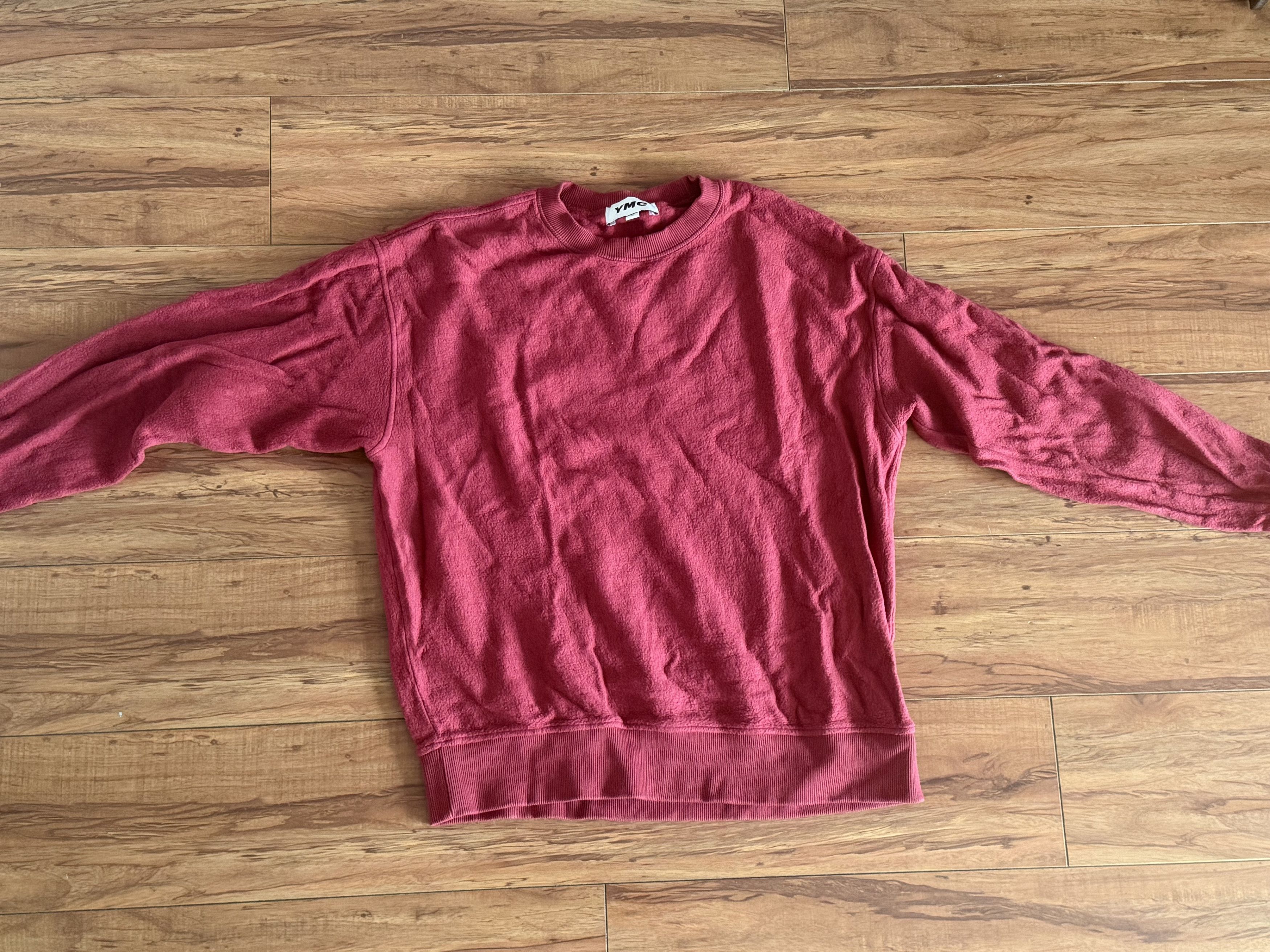 YMC Red Fleece Crew Neck Sweatshirt Size US M / EU 48-50 / 2 - 2 Thumbnail