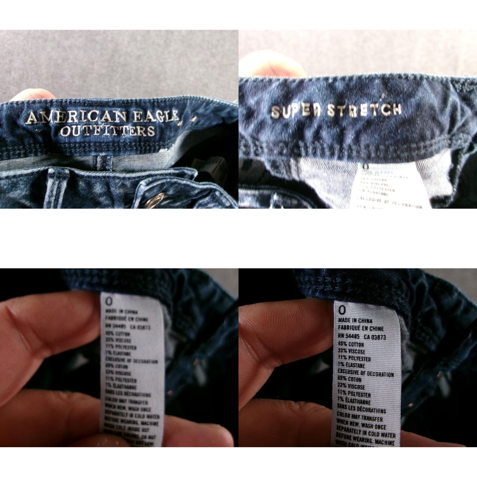 American Eagle Outfitters AMERICAN EAGLE Cut Off Shorts Women 0 Blue Distressed High-Rise Daisy Duke 90s Grunge Booty Size 25" / US 0 / IT 36 - 8 Thumbnail