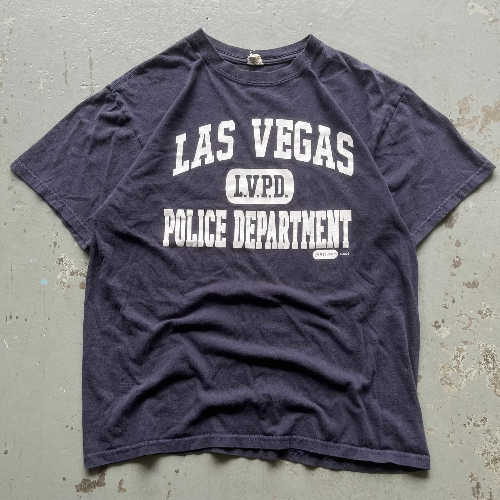 Anvil × Vintage Vintage Y2K Las Vegas Police Department LVPD Cop Navy Shirt Size US L / EU 52-54 / 3 - 1 Thumbnail