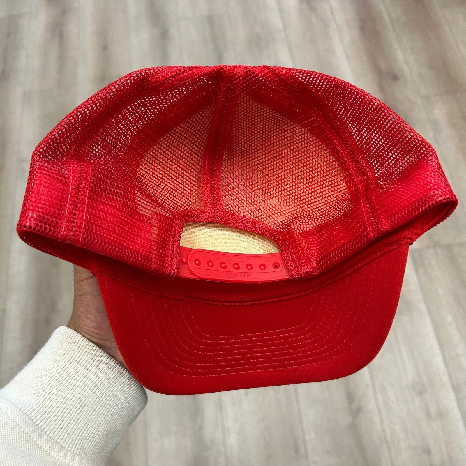 Vintage Vintage Allomatic Parts Monster Truck Trucker Hat Cap Red Size ONE SIZE - 4 Thumbnail