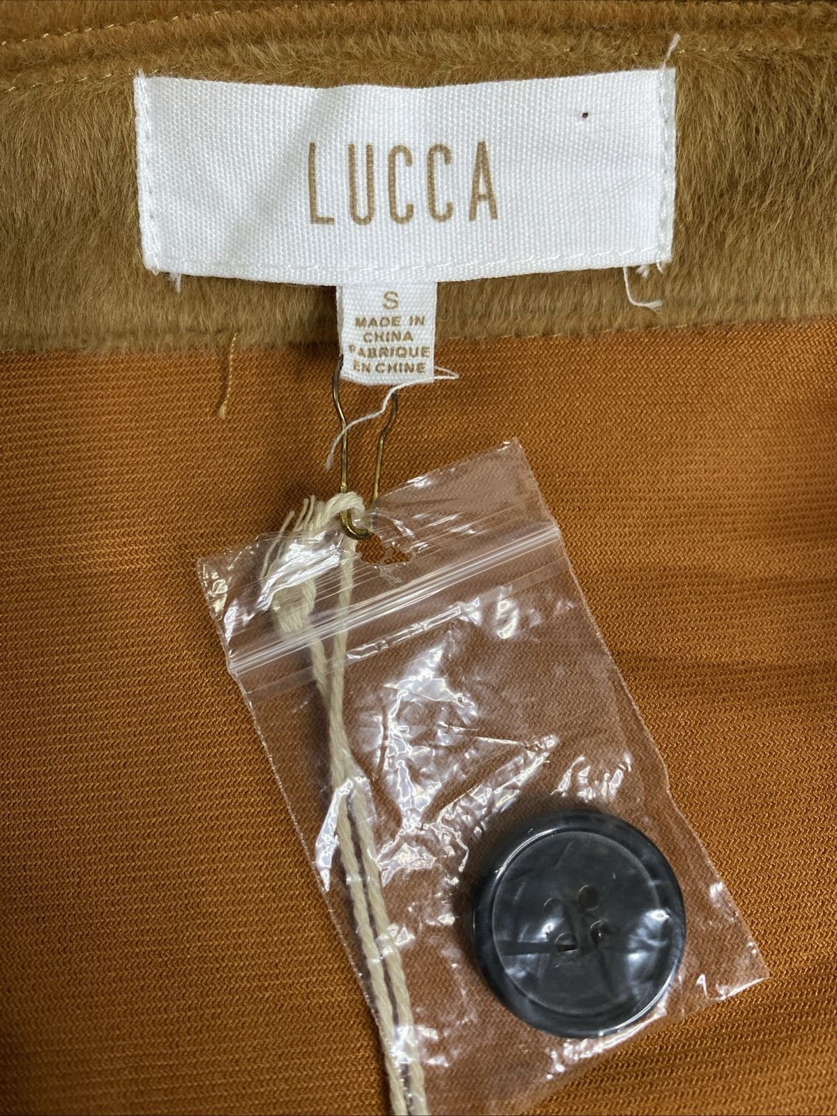 Other LUCCA Jacket Coat Women's Brown Sz S Button Down Pockets NWT Size S / US 4 / IT 40 - 5 Thumbnail
