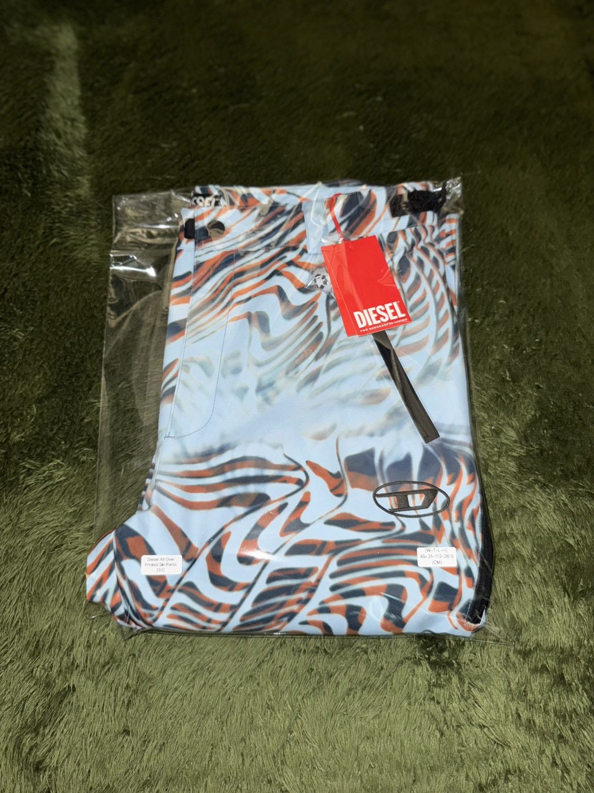 Diesel [32] DIESEL Optical Graphic Embroidered Logo Bootcut Pants Size US 32 / EU 48 - 14 Thumbnail