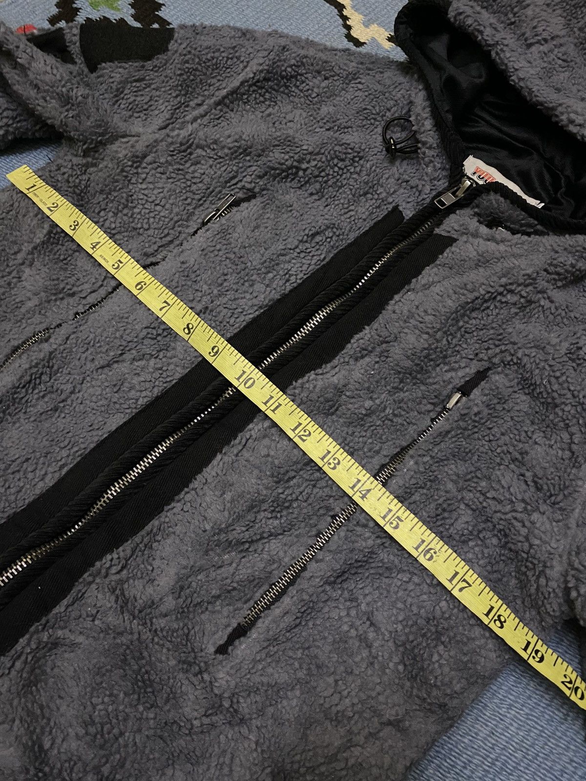 Japanese Brand YUU-LEEN MULTI ZIPPER POCKET FLEECE HOODIE Size US M / EU 48-50 / 2 - 8 Thumbnail