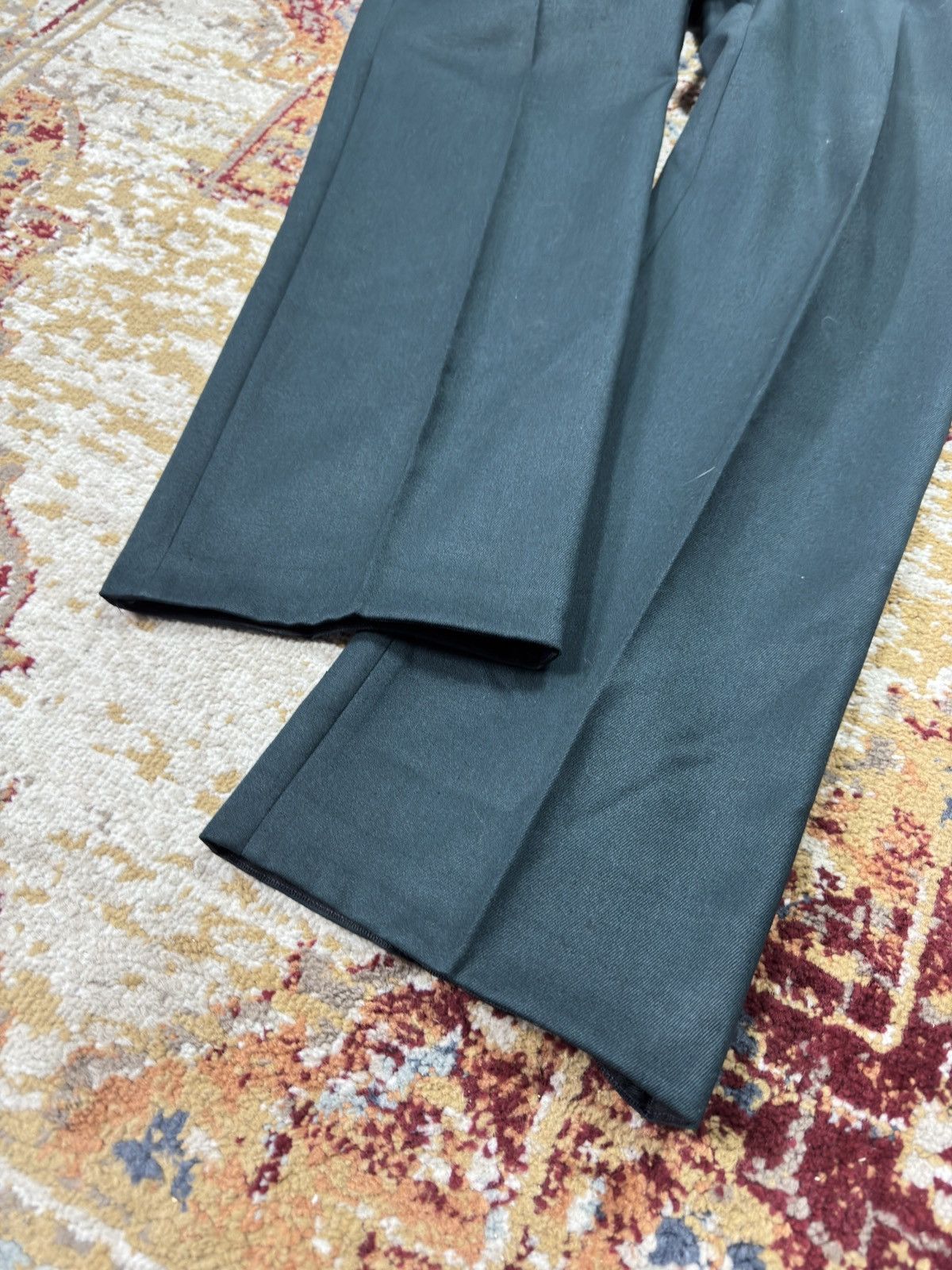 If Six Was Nine 1980s Wool Suit Pants Baggy Trousers Blend Balenciaga Rick Size US 32 / EU 48 - 2 Thumbnail