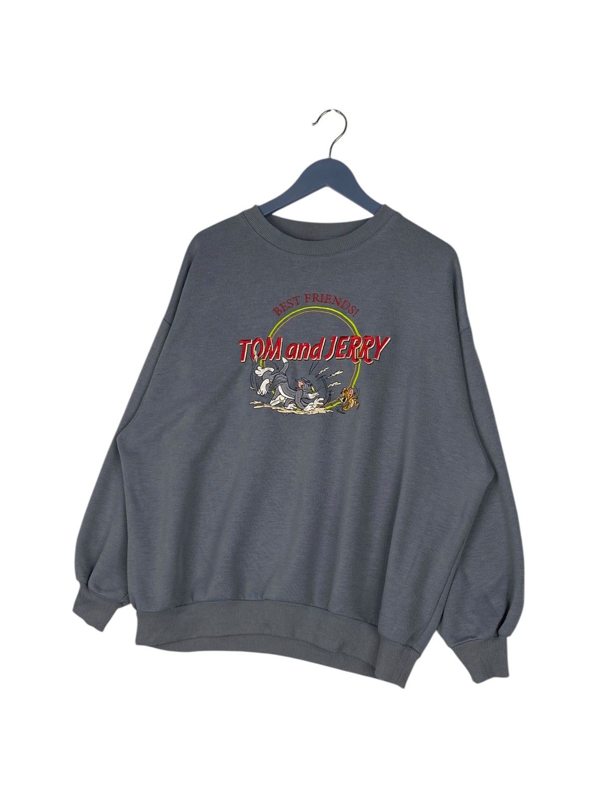 Vintage Vintage Tom&Jerry Full Print Crewneck Sweatshirt Gray Size M / US 6-8 / IT 42-44 - 2 Thumbnail