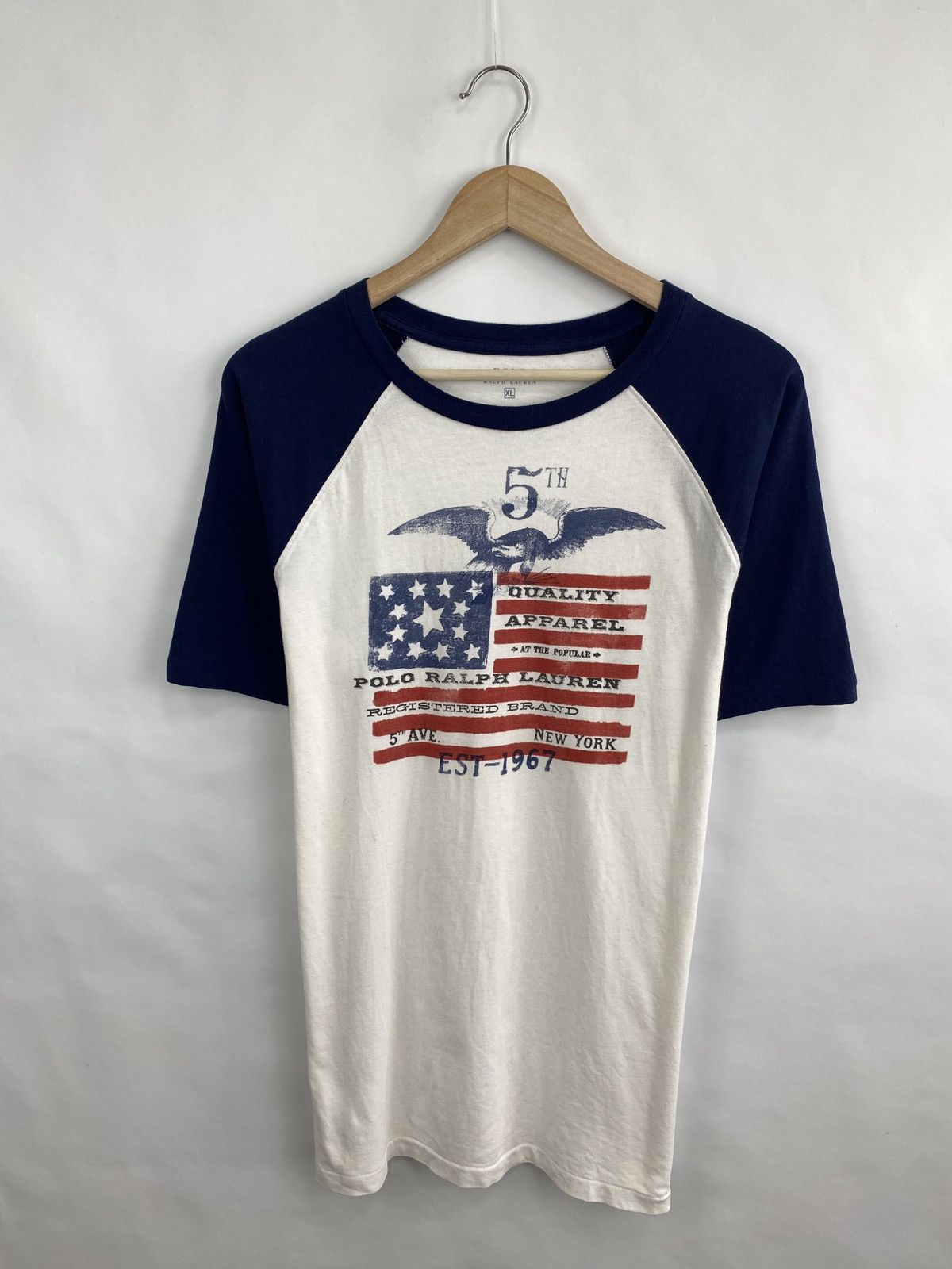 Polo Ralph Lauren 🇺🇸 Vintage Y2K Polo Ralph Lauren USA Flag T-Shirt Retro Retro Size US L / EU 52-54 / 3 - 3 Thumbnail