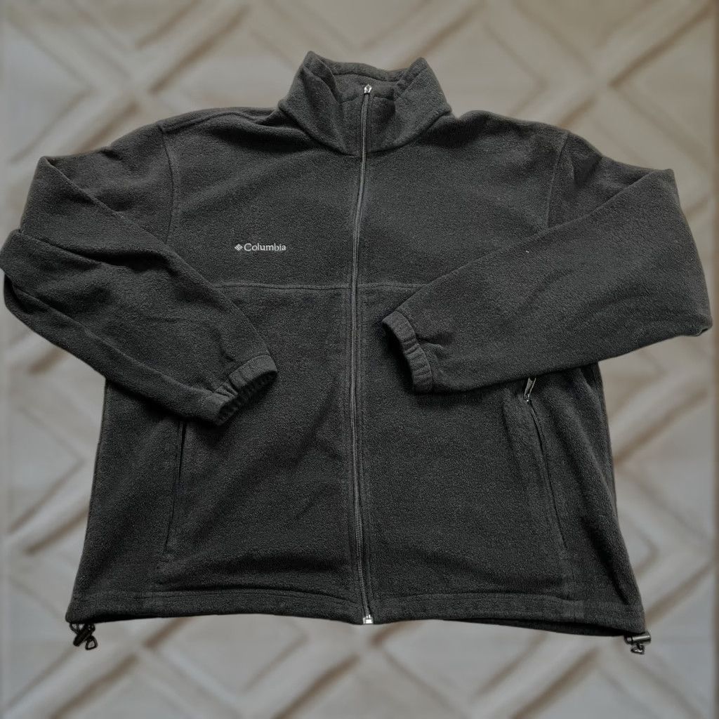 Vintage Columbia Jacket Men Large Black Steens Mountain Fleece Full Zip High Neck Hiking Size US L / EU 52-54 / 3 - 1 Thumbnail