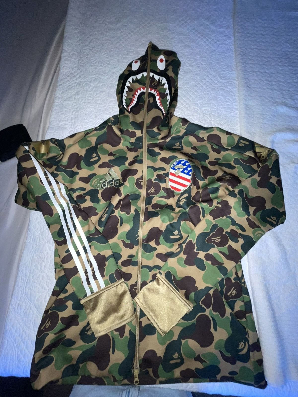Adidas × Bape A Bathing Bape x Adidas Men's Full Zip Hoodie Size US L / EU 52-54 / 3 - 7 Thumbnail