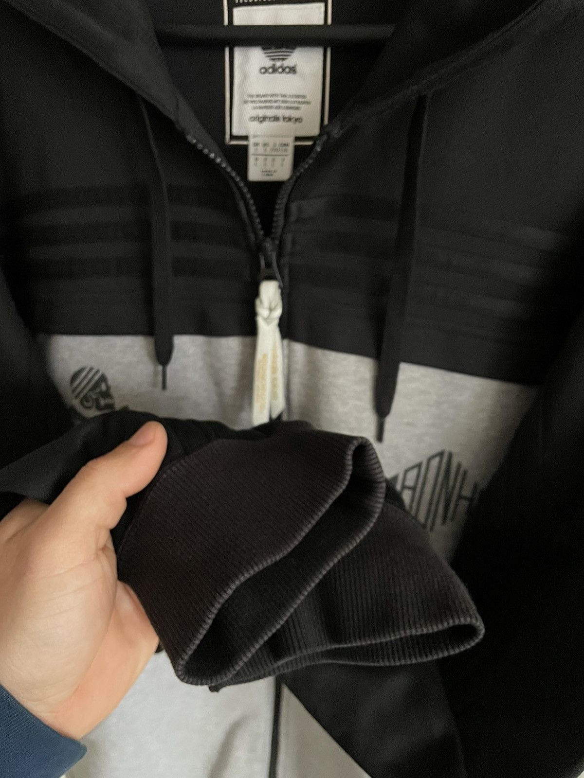 Adidas × Neighborhood Adodas X Neighborhood NBHD Skull Logo Zip Hoodie AONH Tokyo Size US L / EU 52-54 / 3 - 11 Thumbnail