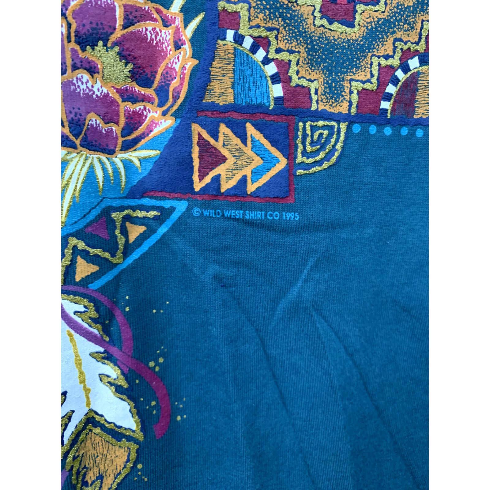 Jerzees Vintage Arizona Shirt Prickly Pears Feather Tee 1995 VTG L Size US L / EU 52-54 / 3 - 3 Thumbnail