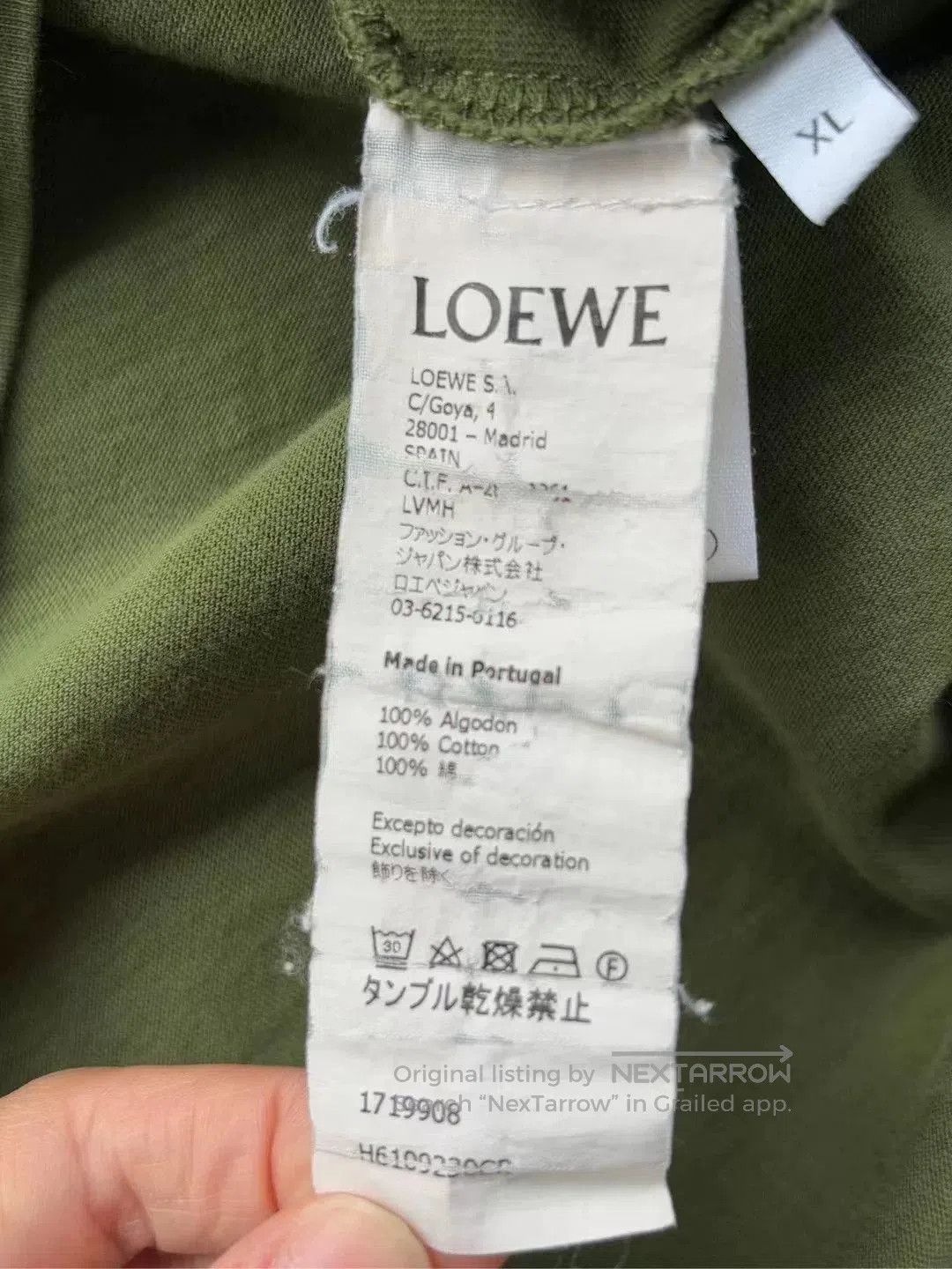 Loewe Loewe Green Chest Embroidery Short Sleeve. Size US XL / EU 56 / 4 - 4 Thumbnail