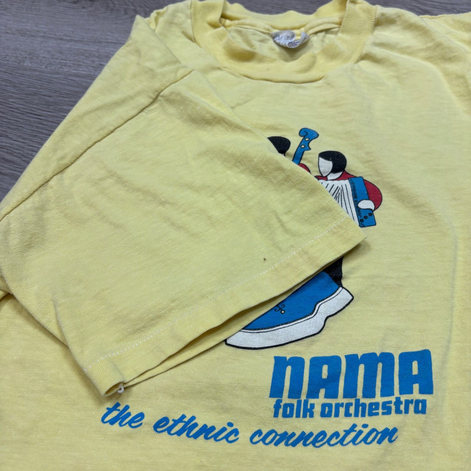 Hanes × Vintage VTG 80s Nama Folk Orchestra The Ethnic Connection Shirt Lg Size US L / EU 52-54 / 3 - 8 Thumbnail